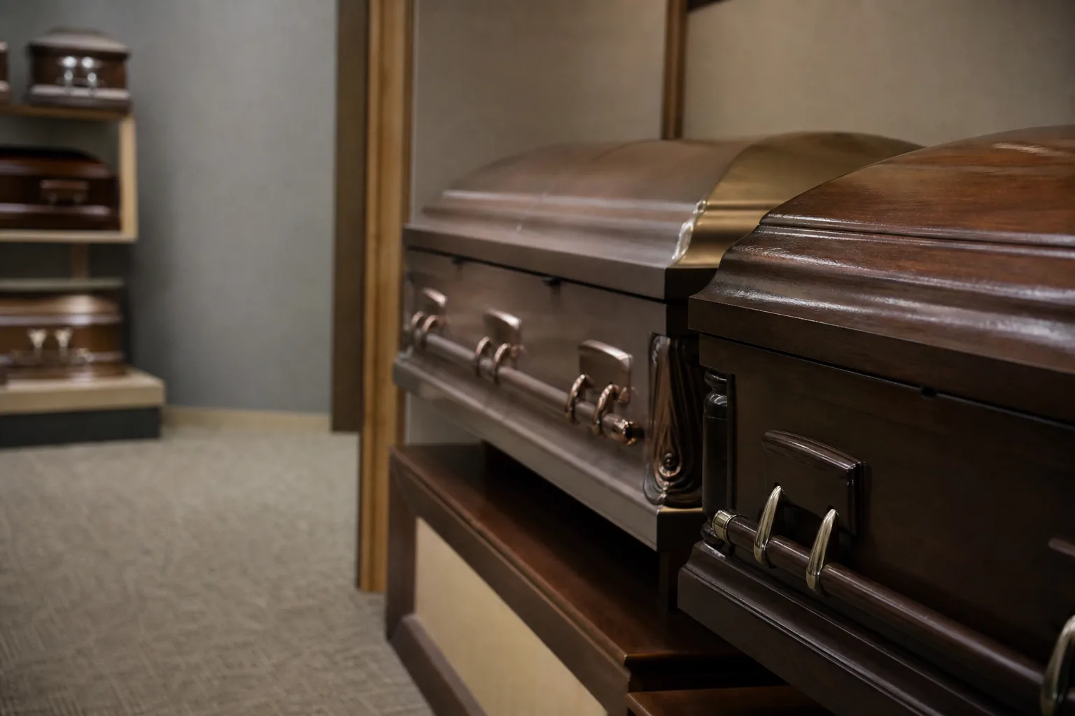 Two caskets look almost identical, and cost a thousand dollars apart. Here is what changed